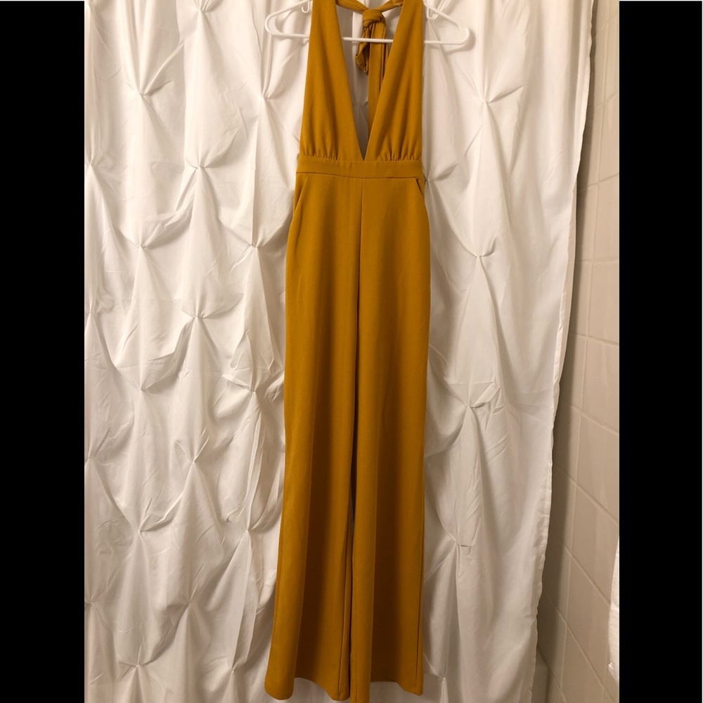 Forever 21 Plunging Halter Jumpsuit